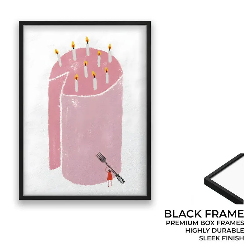 Sweet Slice Archival Canvas Wall Art - Black media 8