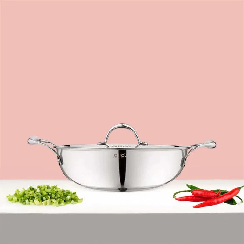 Suko Induction Safe Kadhai With Lid - 2700 mL / 9 Inches media 1