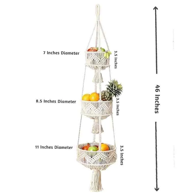 Morii Three -Tier Hanging Cotton Basket media 7