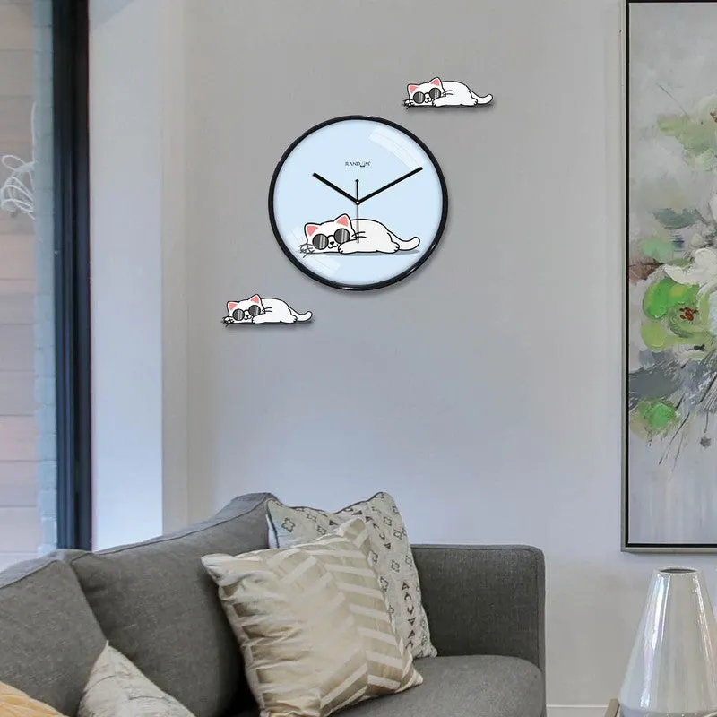 Kitty Tick Wall Clock media 4