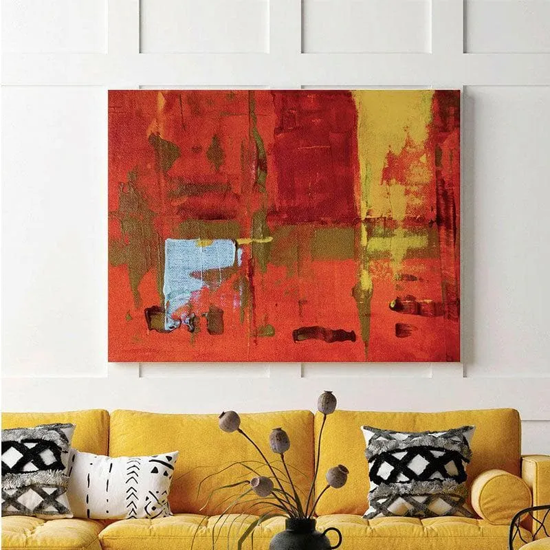 Cranberry Abstract Canvas Wall Painting - Gallery Wrap media 3