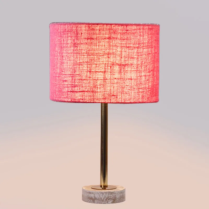 Sienna I Rodin Wooden Table Lamp - Pink,Gold,White media 5