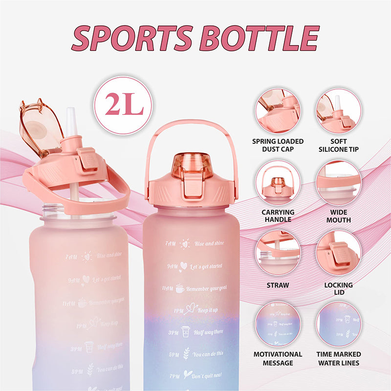 Ombre Sip Water Tumbler (Multicolor) - 2 L media 6
