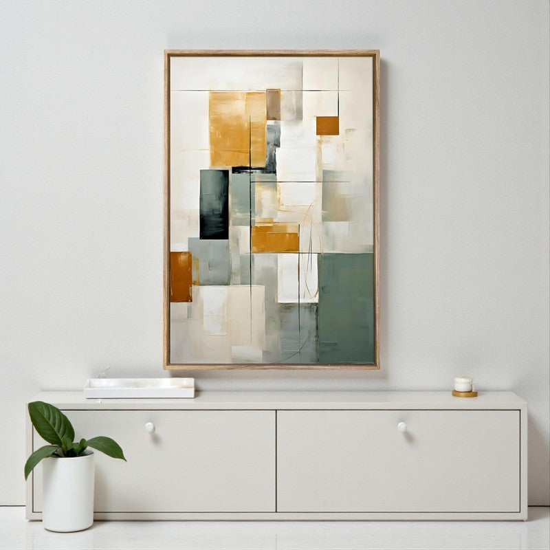 Earthbound Canvas Abstract Wall Art With Frame media 2