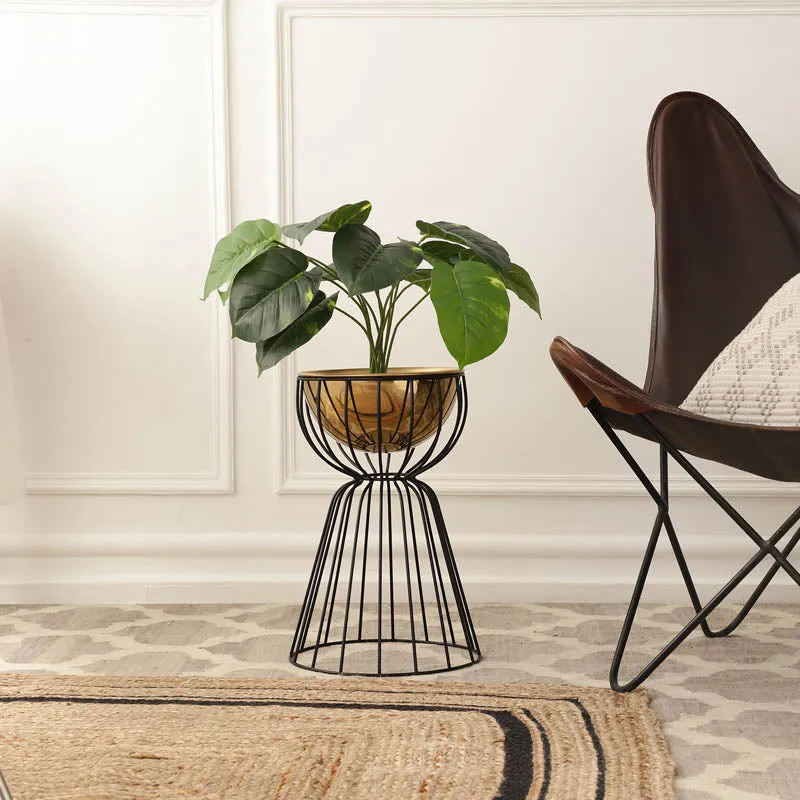 Tejasvi Floor Planter (Gold) - Medium media 2