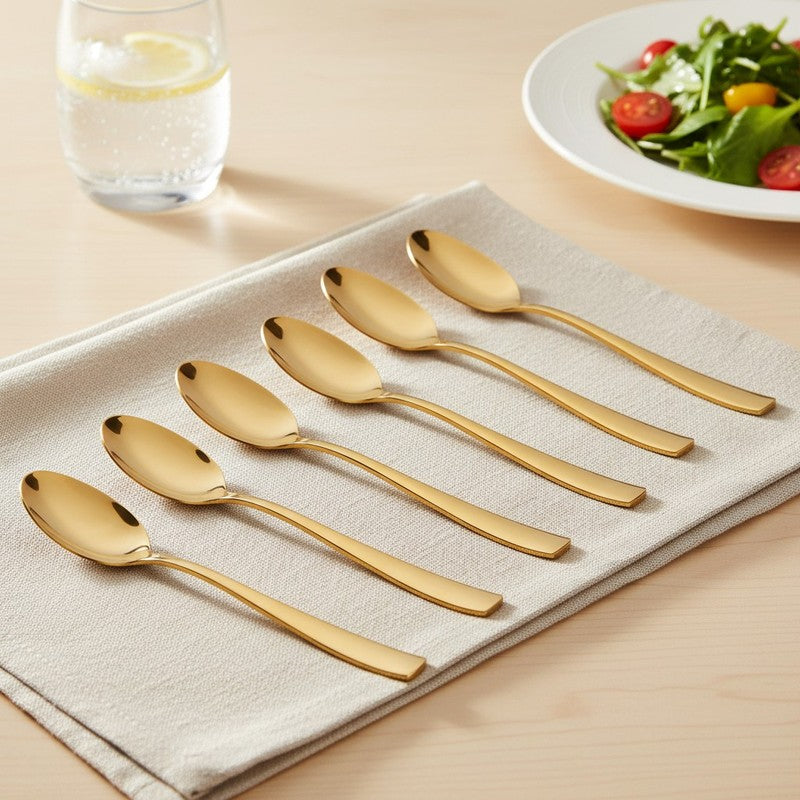 Caviar Stainless Steel Baby Spoon - Set of Six