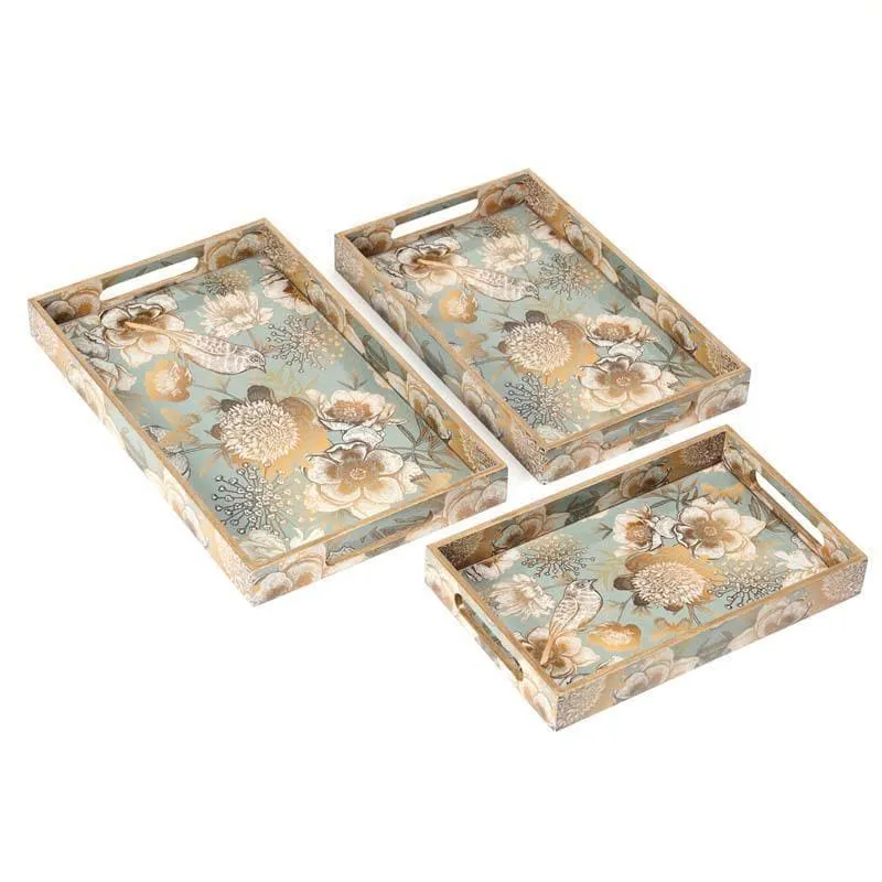 Sequeel Serving Tray (Teal) - Set Of Three media 4