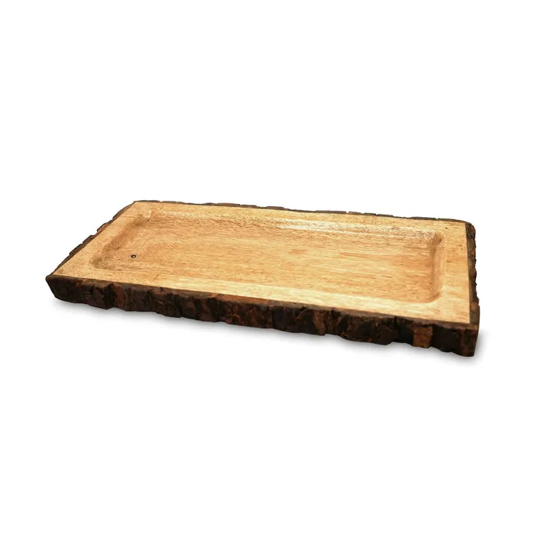 BarkServe Rectangle Mango Wood Serving Platter media 6