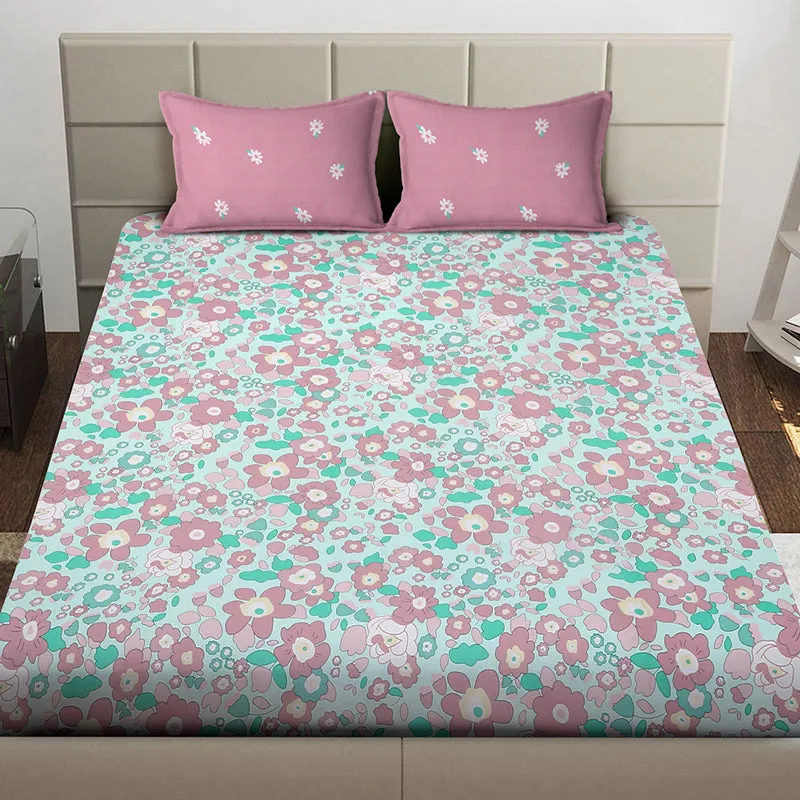 Daisy Veil Floral Bedsheet - 130 GSM media 3