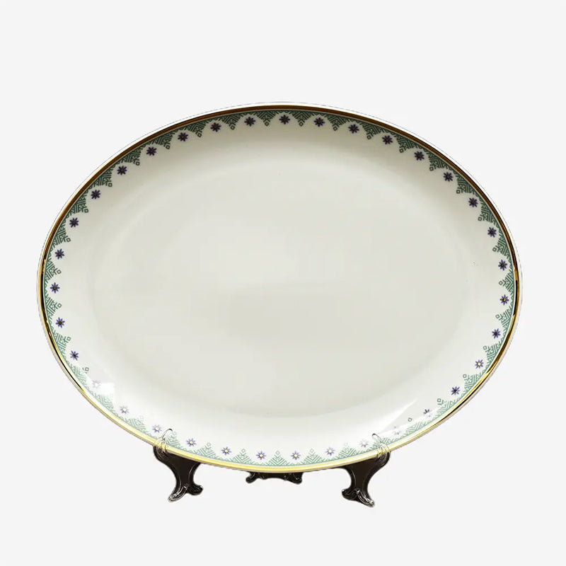 Isebella 24k Gold Brushed Porcelain Dinner Set - 33 Piece Set media 9