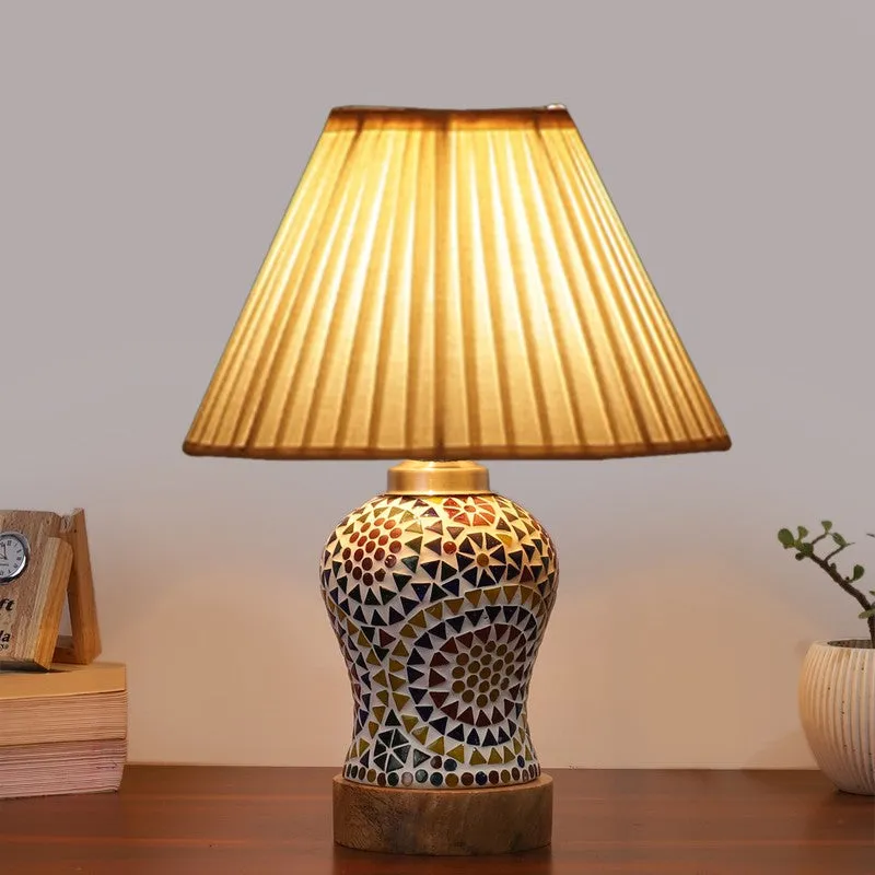 Aurenique Pleatra Wooden Table Lamp - Multicolor media 3