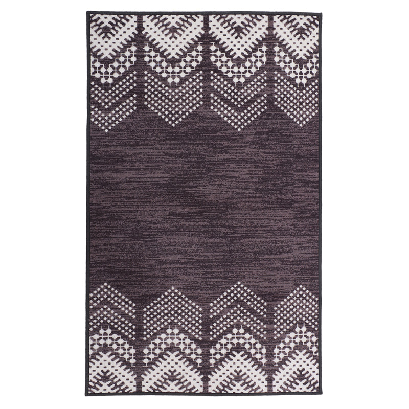 Deep Chevrons Anti-Skid Carpet - Purple