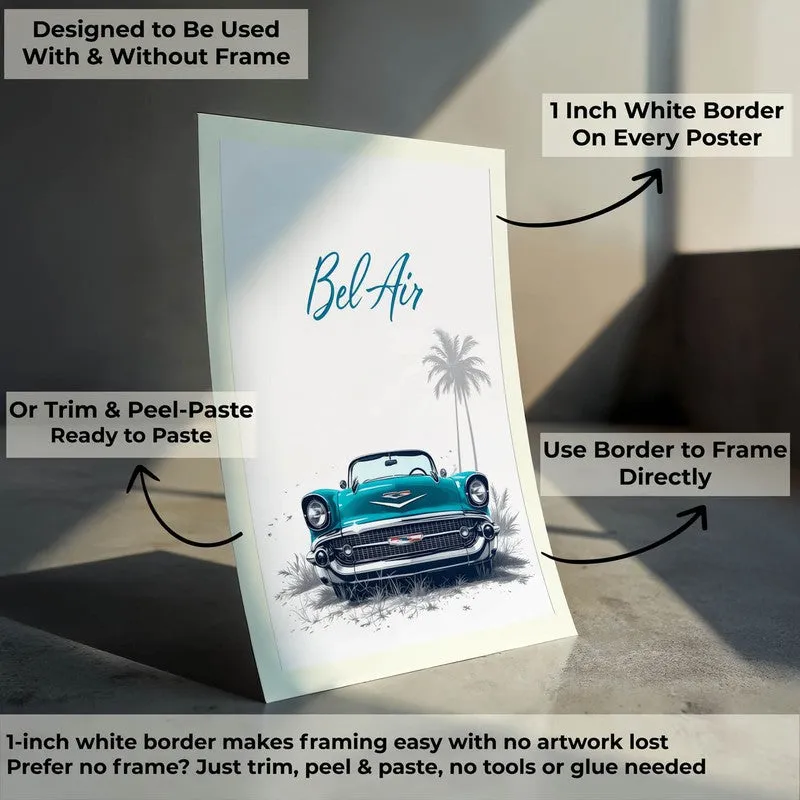 Turquoise Bel Air Wall Poster media 9