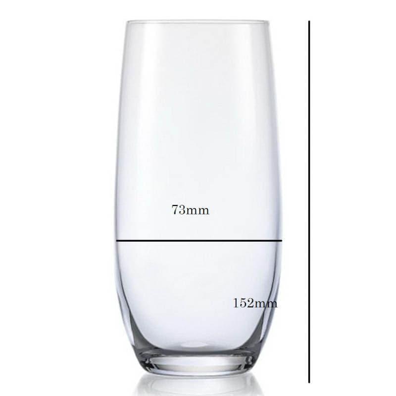Melodia  Bohemia Crystal Hi Ball Glass (350 ML) - Set Of Six media 4