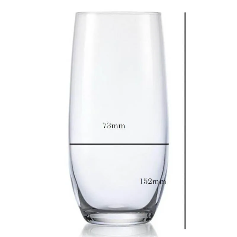 Melodia Bohemia Crystal Hi Ball Glass (350 ML) - Set Of Six media 4