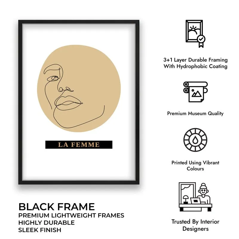 Ethereal Woman Canvas Wall Painting With Black Frame media 11