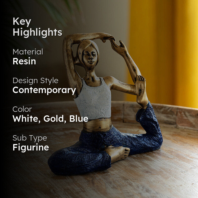 Yoga Peace Resin Showpiece image 2