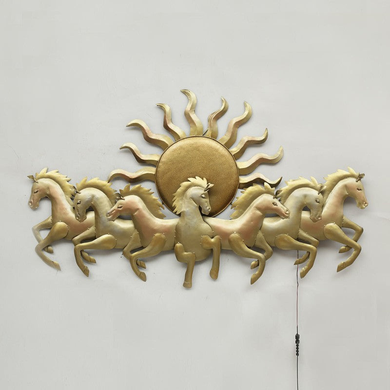 Seven Horses Sun Iron Wall Accents media 6