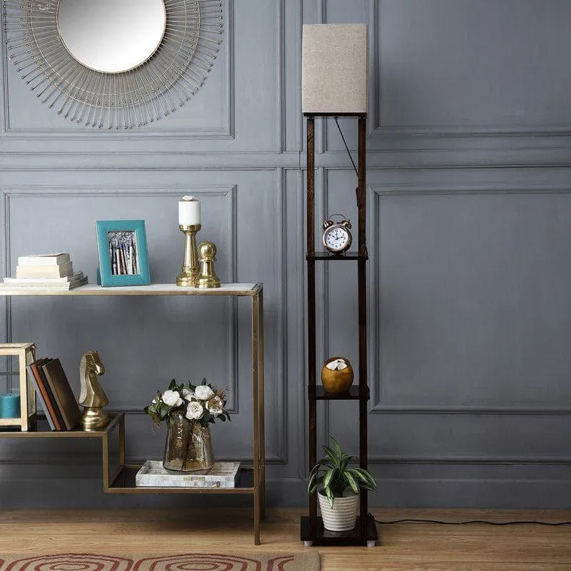 Mystie Gleam Floor Lamp With Shelf media 3