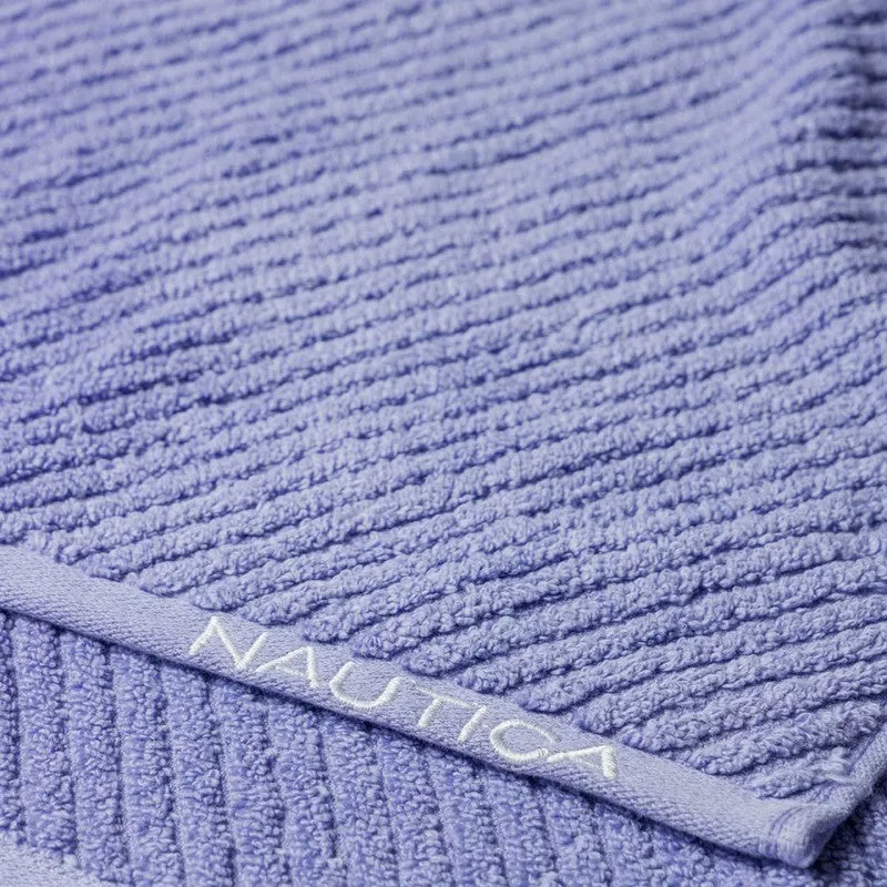 Nautica Riviera Soft Cotton Hand & Face Towel (White,Blue & Dark Blue) - Set Of Twelve media 6