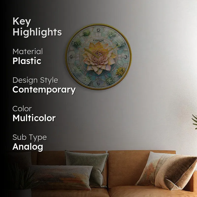 Botanic Beam Analog Wall Clock media 2