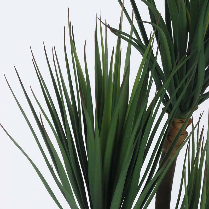 Faux Lush Yucca Plant With Black Plastic Pot -  4 Feet image 4
