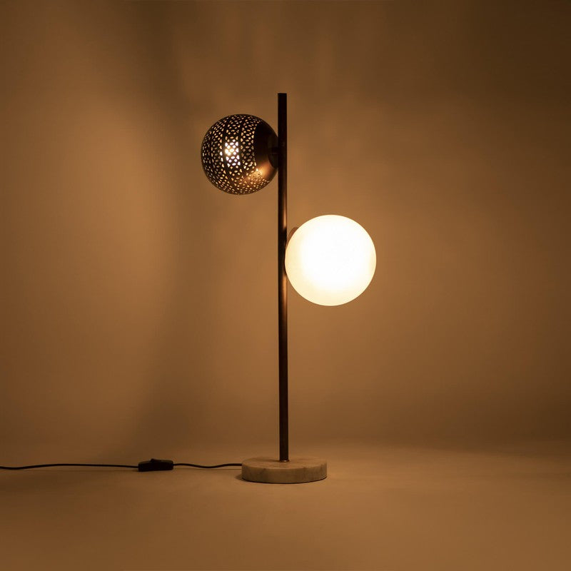 Orange Tree New Soma Mild Steel Table Lamp - Black,White