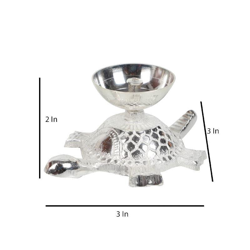 Silver Sacred Tortoise Akhand Diya Box media 7