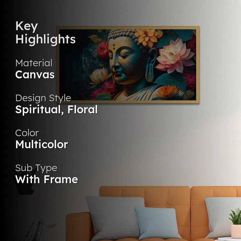 Soul In Peace Buddha Canvas Wall Painting media 2