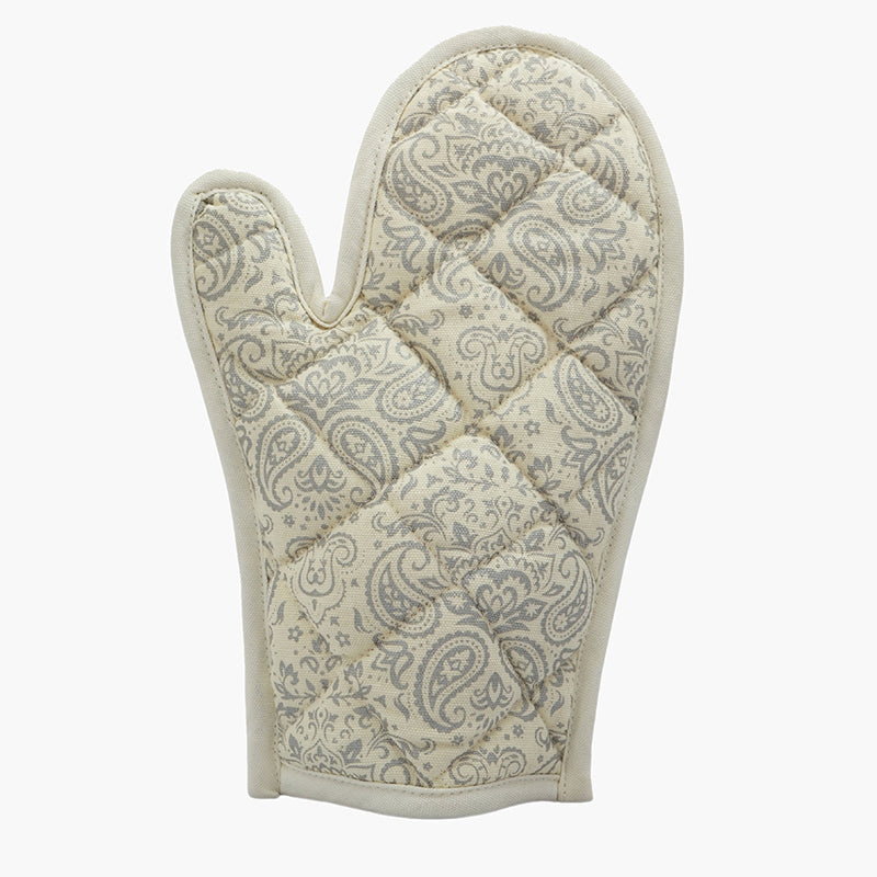Swayam Tapsi Kitchen Gloves (Beige & Grey) - Set Of Two media 5