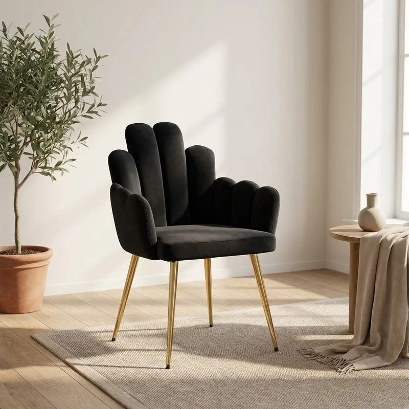 Alverra Metal Accent Chair - Black media 1