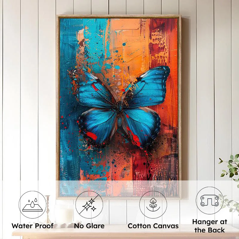 Butterfly Waltz Canvas Modern Wall Art With Frame media 5