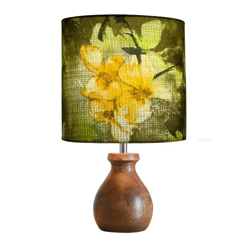 FloralGaze Wooden Table Lamp media 7