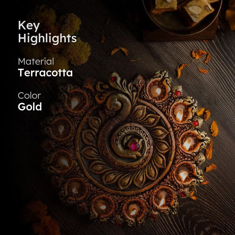 Peacock Glory Diya media 2