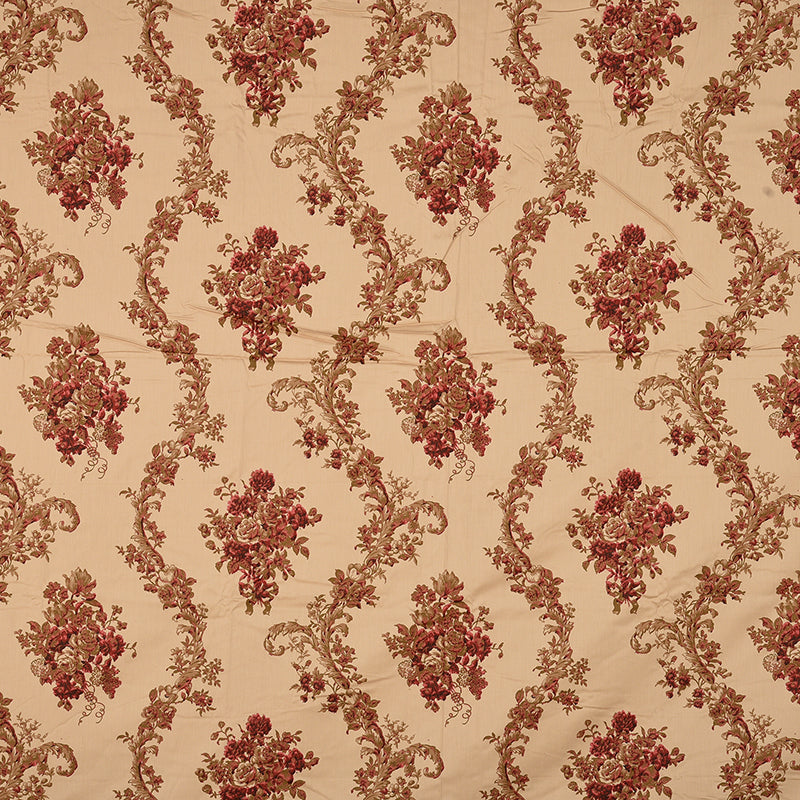 Kaureena Printed Cotton Bedsheet (Beige,Brown) - 300 TC media 8