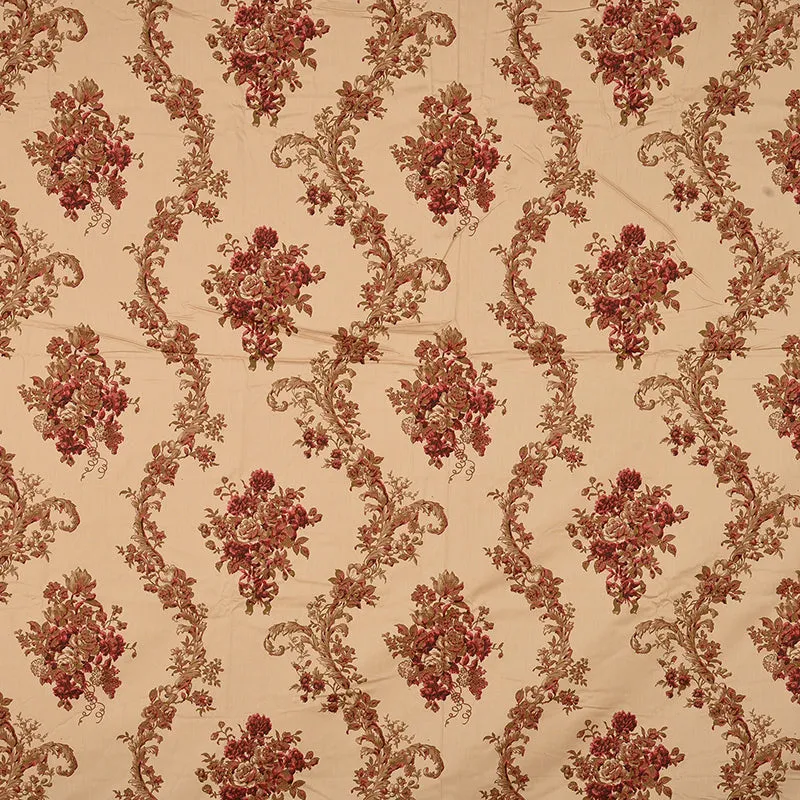 Kaureena Printed Cotton Bedsheet (Beige,Brown) - 300 TC media 8