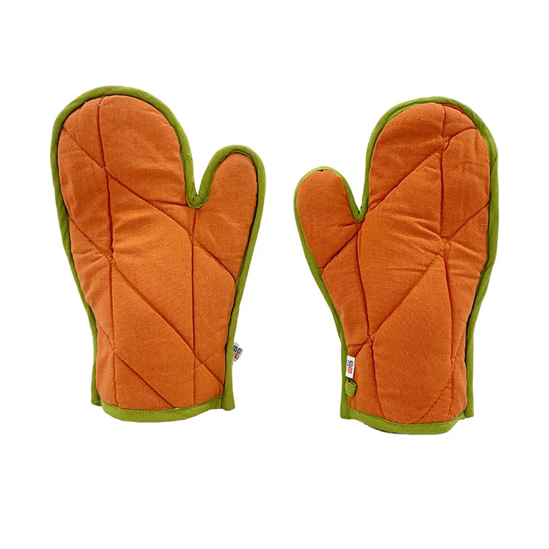 Swayam Teplo Kitchen Gloves (Orange & Green) - Set Of Two media 5