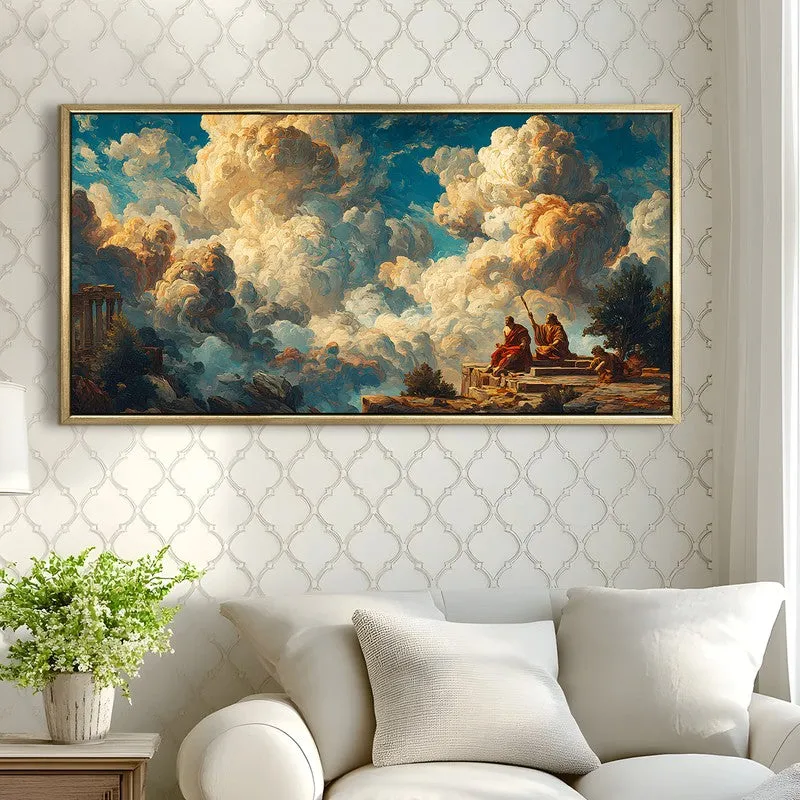Vast Sky Canvas Wall Painting With Frame media 4