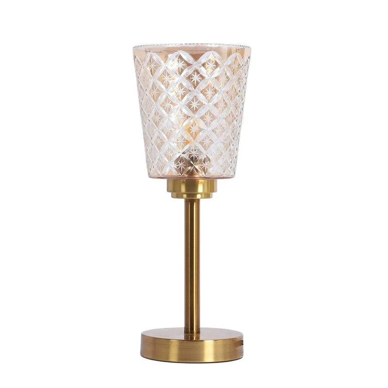 Elysian Glow Texured Glass Table Lamp media 5