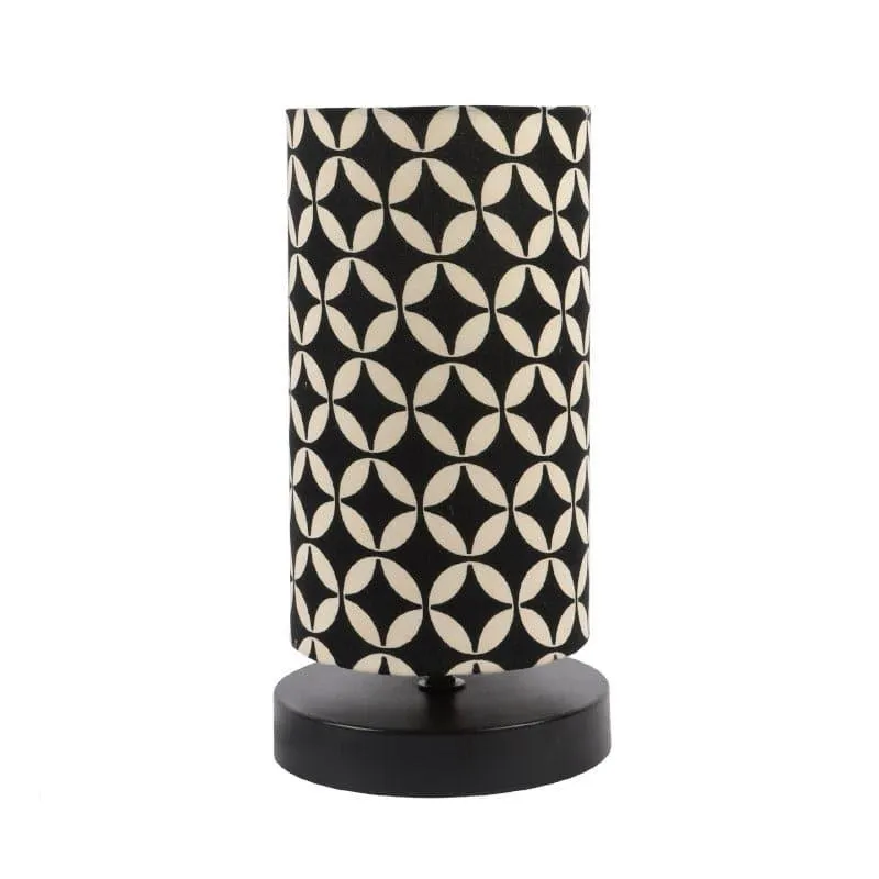 Tatania Torine Fabric Table Lamp - Black,White media 4