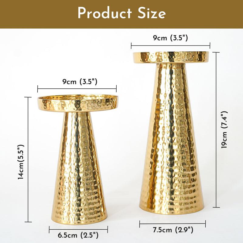Arwen Hammered Candle Holder - Set Of Two media 5