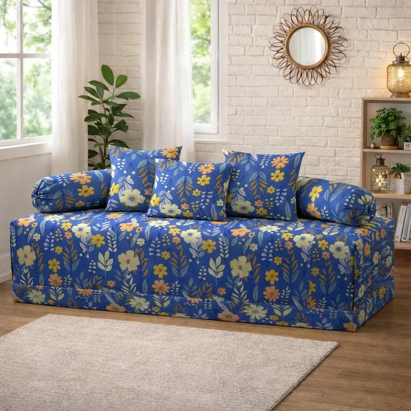 Rosellea Printed Diwan Set - Six Piece Set media 1