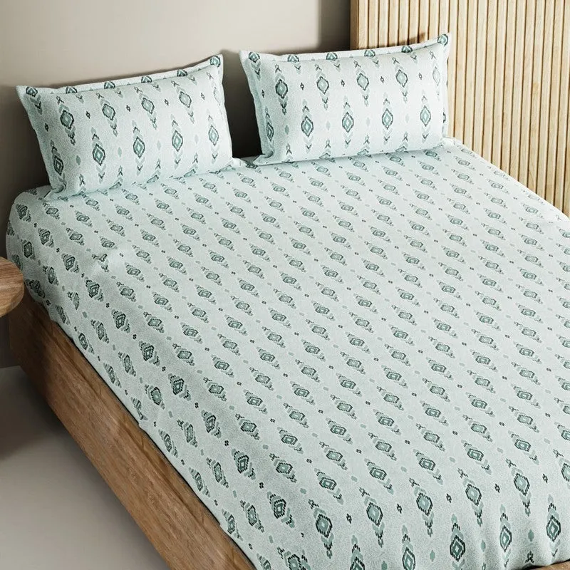 Deynor Cotton Bedsheet (Grey) - 144 TC media 4