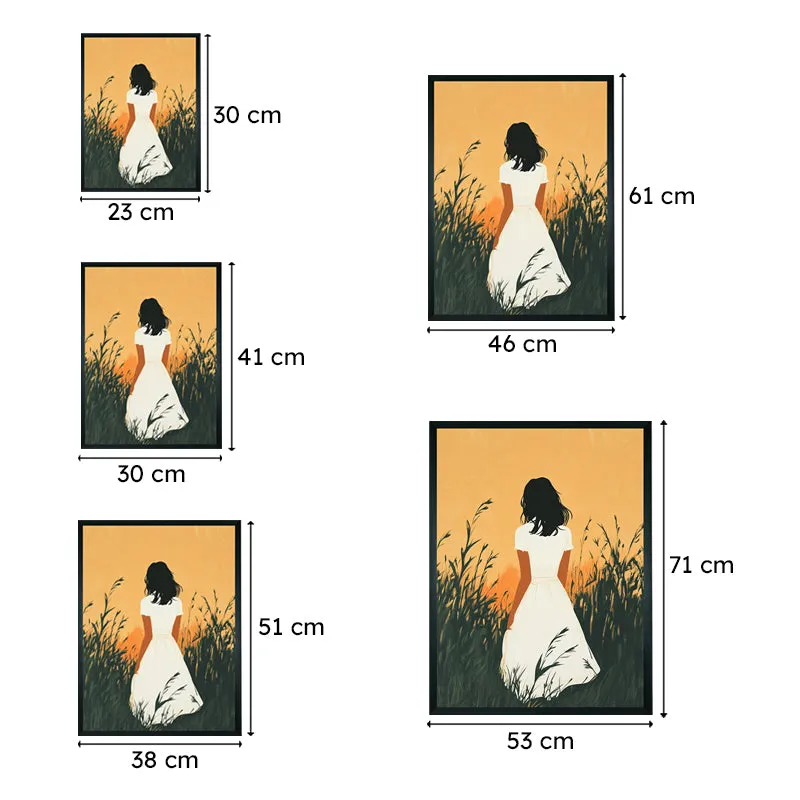 Bliss Of Solitude Wall Canvas Art With Resin Frame media 8