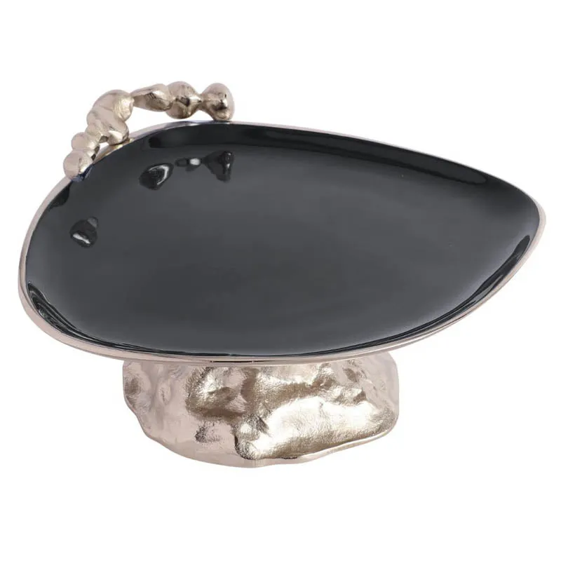 Gush Cake Stand - Silver & Black media 5