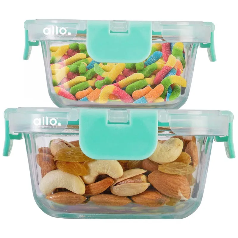 Snaksy Leak Proof Glass Lunch Box - Set Of Two media 4