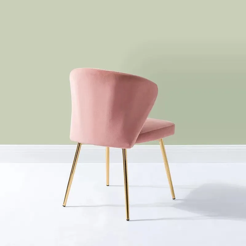Cozyra Metal Accent Chair - Pink media 6
