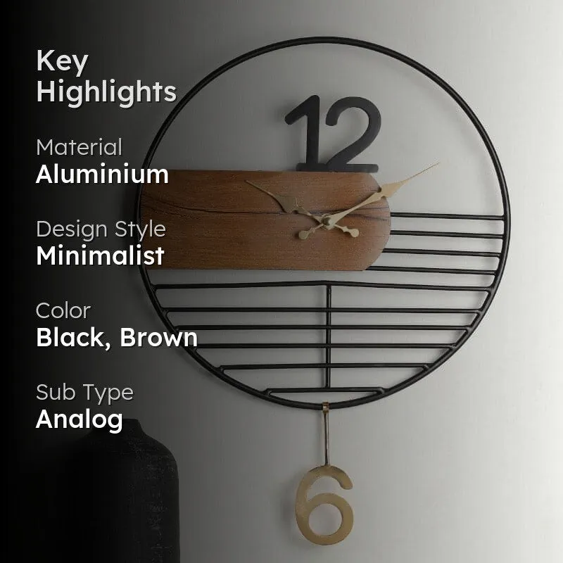 Brosa Abstract Wall Clock media 2