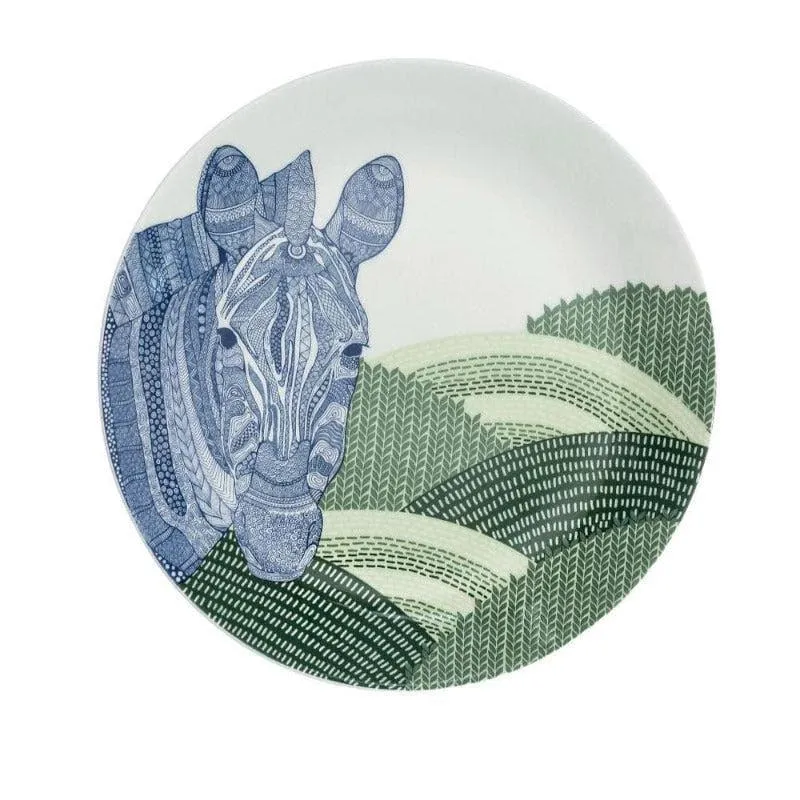 Animal Illustrative Series Wall Plate - Zebra media 3