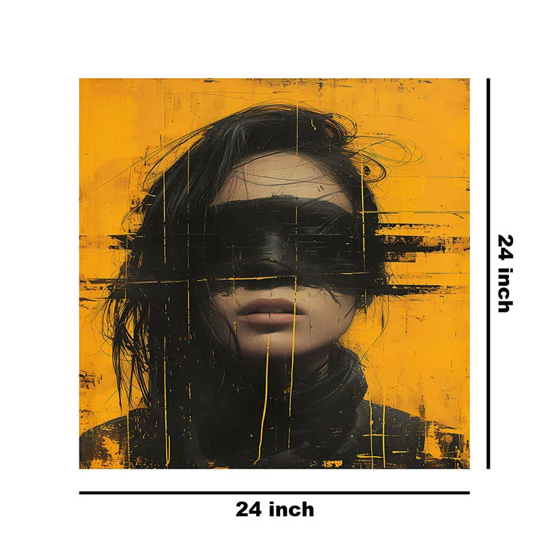 Woman In Shadow Wall Painting media 8